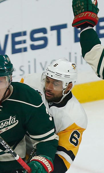 Coyle's pair of goals in 1st spark Wild in 6-2 win over Pens